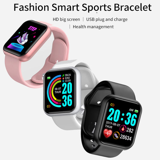 **Bluetooth Smart Watch for Men & Women – Fitness Tracker, Sleep Monitor & Music Control**