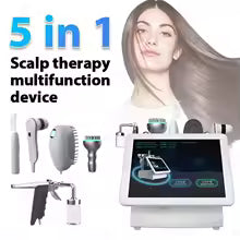 **5-in-1 High-Frequency Scalp Care Device – Hair Follicle Analyzer & Scalp Massager**
