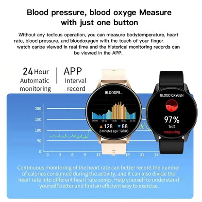 **LIGE 2025 Smart Watch – Bluetooth Calling, Wireless Charging & Fitness Tracker**