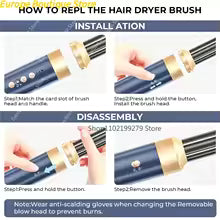 **7-in-1 High-Speed Ionic Hair Dryer Brush – Hot Air Styler with Diffuser & Auto Curler**