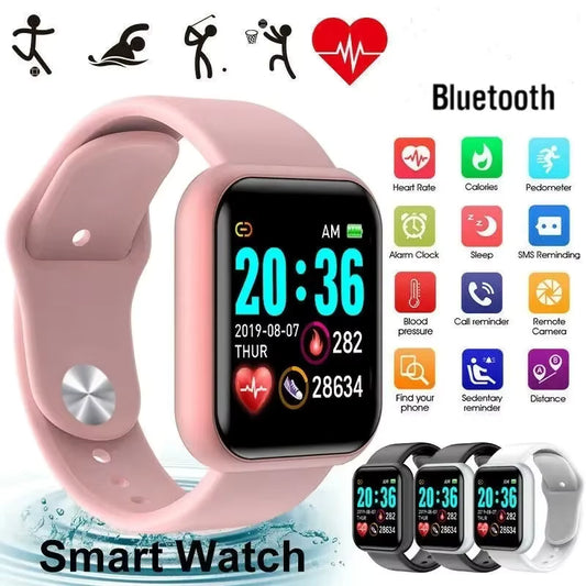 **Bluetooth Smart Watch for Men & Women – Fitness Tracker, Sleep Monitor & Music Control**