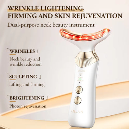 ANLAN Dual Polar Neck Massager – 5 Color LED Beauty Device