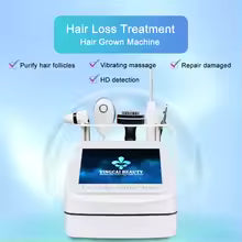 **Electric Silicone Scalp Massager – Red Light Hair Growth & Scalp Care Brush**