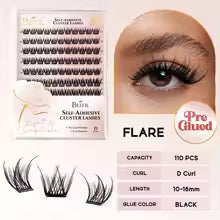 Befer Self-Stick Manga Lash Clusters 120PCS Natural Eyelashes