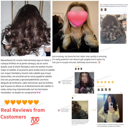 **6-in-1 Hot Air Hair Styler – Auto Curler, Straightening Brush & Hair Dryer**