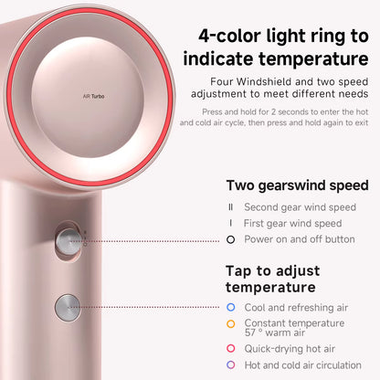 **DOCO High-Speed Hair Dryer – 110,000 RPM, 200M Negative Ions & Lightweight Design**