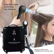 **1300W Nano Hair Steamer Gun – Blue Light Deep Conditioning & Professional Salon Styling Tool**