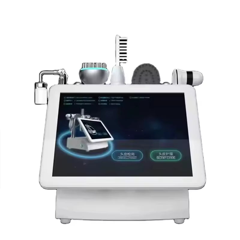 **5-in-1 High-Frequency Scalp Care Device – Hair Follicle Analyzer & Scalp Massager**