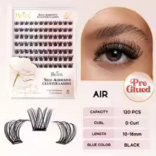 Befer Self-Stick Manga Lash Clusters 120PCS Natural Eyelashes