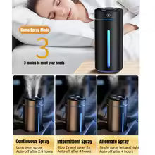 **380ml Dual Spray Car Humidifier & Essential Oil Diffuser – USB Air Freshener**