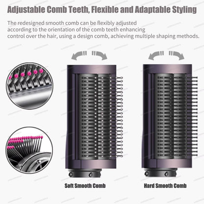 **6-in-1 Hot Air Hair Styler – Auto Curler, Straightening Brush & Hair Dryer**
