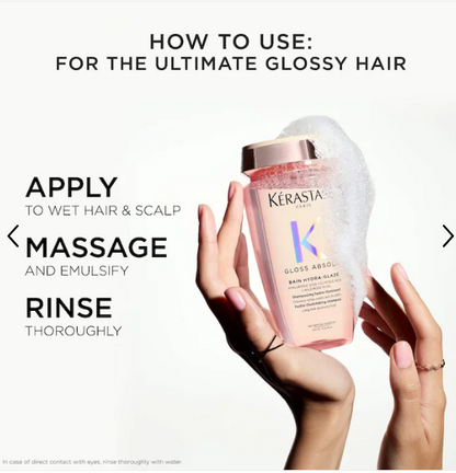 Kérastase Gloss Absolu High-Shine Anti-Frizz Shampoo for Fine to Medium Hair