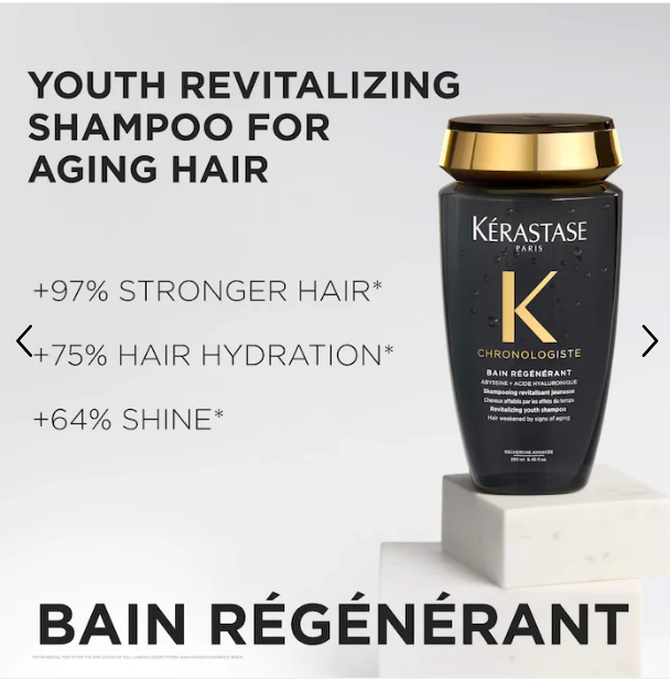 Kérastase Chronologiste Moisturizing Shampoo for Repair, Strength & Radiant Shine
