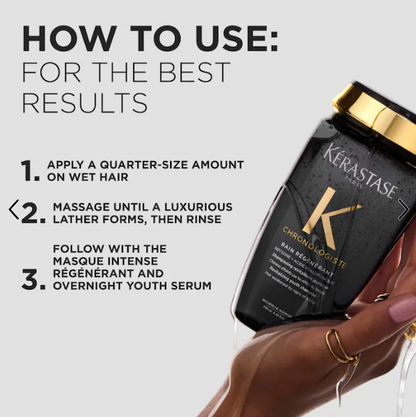 Kérastase Chronologiste Moisturizing Shampoo for Repair, Strength & Radiant Shine
