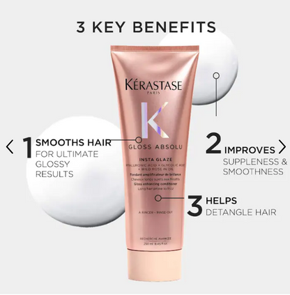 Kérastase Gloss Absolu Anti-Frizz Conditioner for Smooth, High-Shine Hair