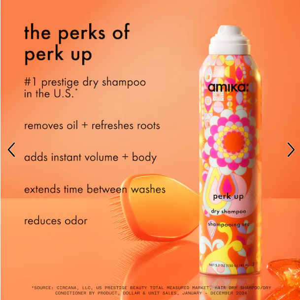 Amika Perk Up Talc-Free Dry Shampoo: Refresh and Revive Your Hair Instantly