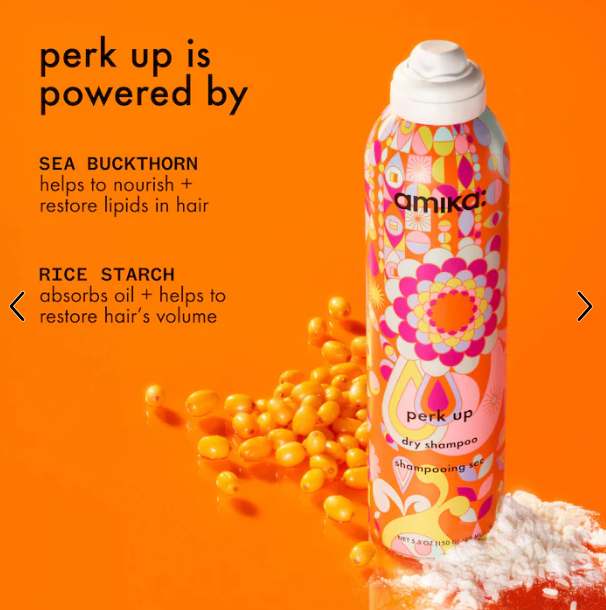 Amika Perk Up Talc-Free Dry Shampoo: Refresh and Revive Your Hair Instantly