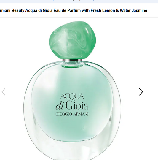 Armani Beauty Acqua di Gioia Eau de Parfum with Fresh Lemon & Water Jasmine Notes