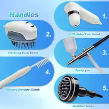 **Electric Silicone Scalp Massager – Red Light Hair Growth & Scalp Care Brush**