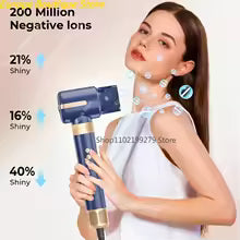 **7-in-1 High-Speed Ionic Hair Dryer Brush – Hot Air Styler with Diffuser & Auto Curler**