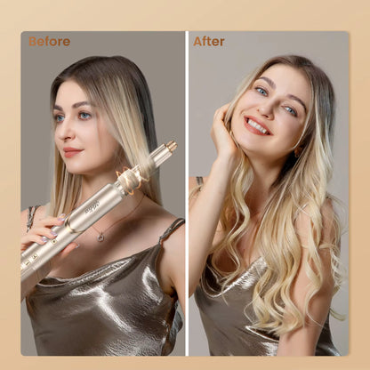 **8-in-1 High-Speed Hair Dryer Brush – Ionic Hot Air Styler & Blow Dryer**