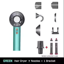 **Leafless High-Speed Ionic Hair Dryer – 160,000 RPM Fast-Dry Salon Blower**