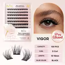 Befer Self-Stick Manga Lash Clusters 120PCS Natural Eyelashes