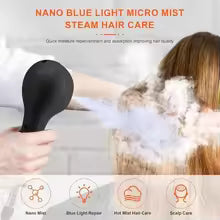 **1300W Nano Hair Steamer Gun – Blue Light Deep Conditioning & Professional Salon Styling Tool**