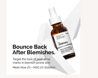 Aloe 2% + NAG 2% Solution for Post-Acne Marks