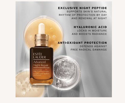Advanced Night Repair Multi-Recovery Complex Serum with Hyaluronic Acid & Peptides