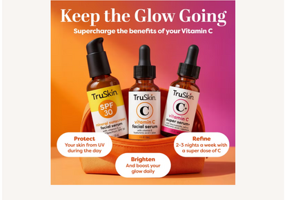 Daily C Essentials: Vitamin C Serum + Vitamin C Super Serum + SPF 30 Sunscreen Serum