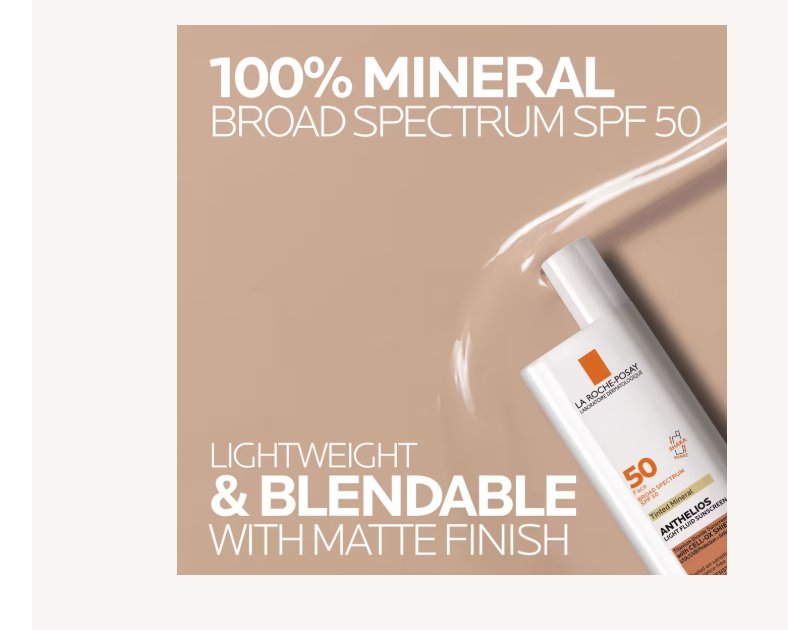 Anthelios Mineral Tinted Ultra Light Face Sunscreen Fluid SPF 50