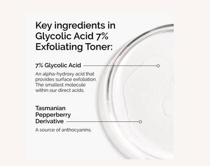 Glycolic Acid 7% Exfoliating and Brightening Daily Toner