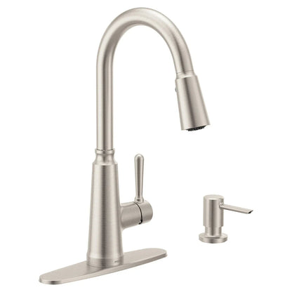 Moen Trew Spot Resist Stainless Steel Single-Handle Pull-Down Kitchen Faucet