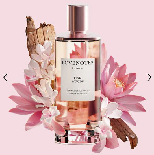 Ariana Grande LOVENOTES Pink Woods EDP Spray – Warm Elegant Women’s Fragrance