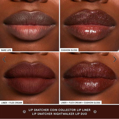 Lip Snatcher Hydrating Liquid Lipstick & Lip Gloss Duo – Moisturizing, Longwear Lip Color & High-Shine Gloss