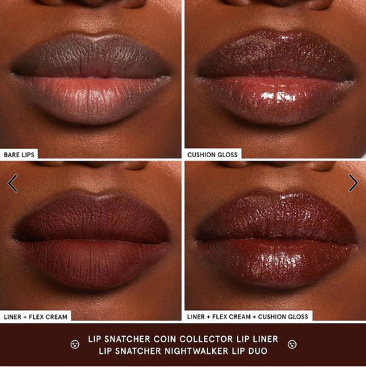 Lip Snatcher Hydrating Liquid Lipstick & Lip Gloss Duo – Moisturizing, Longwear Lip Color & High-Shine Gloss