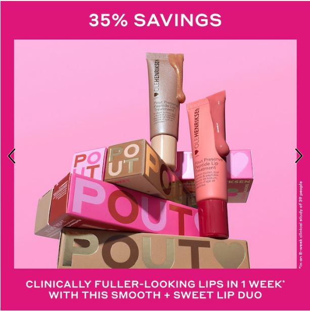 Smooth + Sweet Pout™ Hydrating Peptide Lip Duo-OLEHENRIKSEN