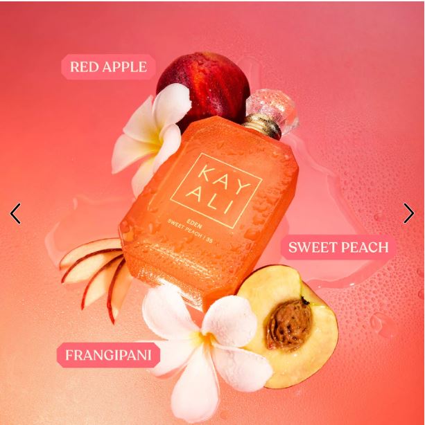 KAYALI Eden Sweet Peach | 35 – Juicy Fruity Eau de Parfum Travel Spray