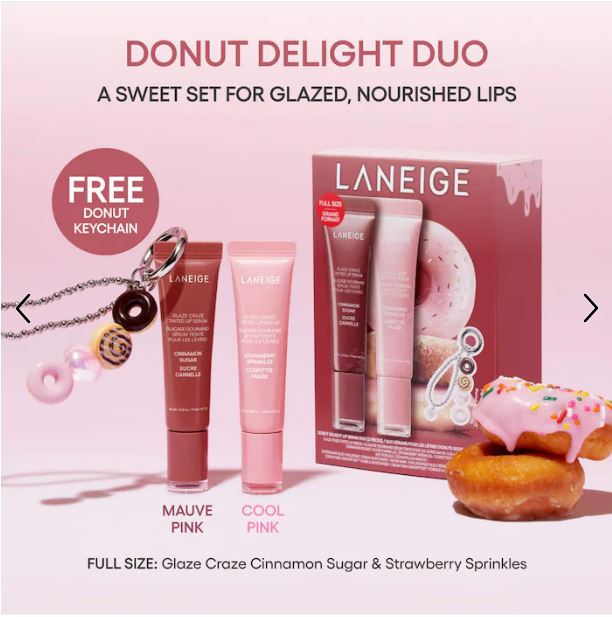 Glaze Craze Hydrating Lip Duo – Tinted Serum Set-LANEIGE