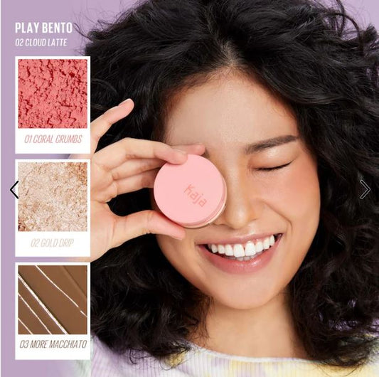 Face Bento 3-in-1 Sculpting Trio with Cream Bronzer, Powder Blush & Highlighter