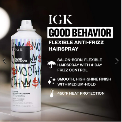IGK Hair Good Behavior Flexible Hairspray