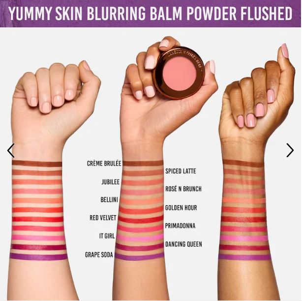 Yummy Skin Blurring Balm Powder Flushed - Matte Color for Cheek &amp; Lip