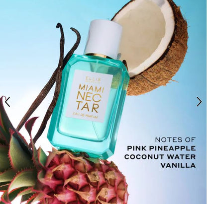 Ellis Brooklyn MIAMI NECTAR Eau de Parfum – Tropical Coconut & Pink Pineapple Blend
