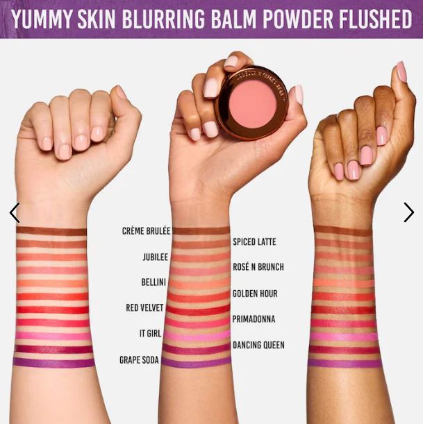 Yummy Skin Blurring Balm Powder Flushed - Matte Color for Cheek & Lip