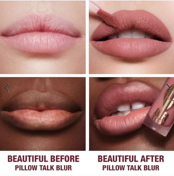 Airbrush Flawless Matte Lip Blur Liquid Lipstick – Long-Lasting, Soft-Focus Matte Lip Color- Pillow Talk Blur - pink nude