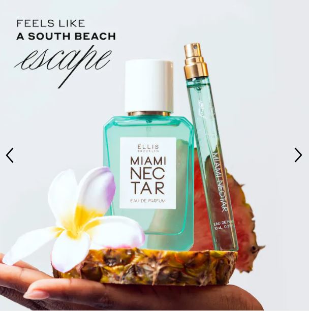 Ellis Brooklyn MIAMI NECTAR Eau de Parfum – Tropical Coconut & Pink Pineapple Blend