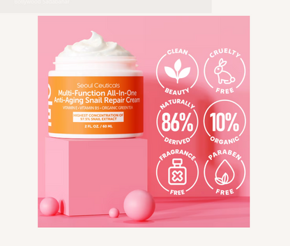 Korean Skin Care Multi-Function All-In-One Anti-Aging Snail Repair Cream