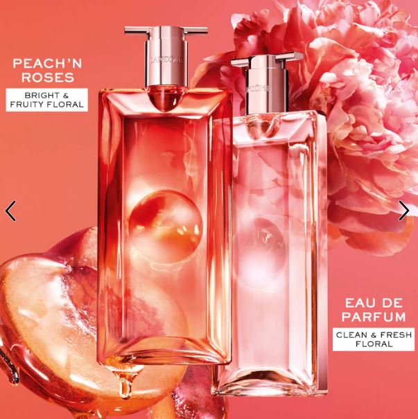 Lancôme Idôle Peach ‘N Roses Eau de Parfum – Radiant Fruity Floral Elegance