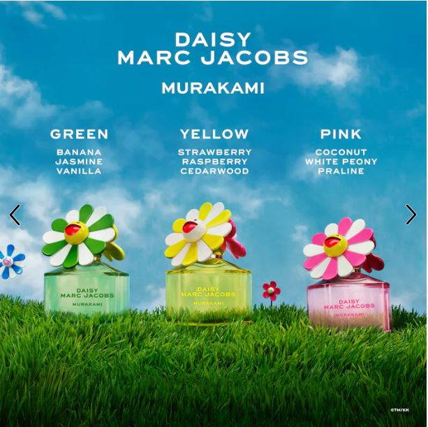Marc Jacobs Daisy Murakami Yellow Eau de Parfum – Juicy Strawberry & Warm Cedarwood